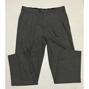 Brooks Brothers‎ Men's Gray Silver Wool Dress Pants Size38 38X33